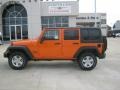 2012 Crush Orange Jeep Wrangler Unlimited Sport S 4x4  photo #2