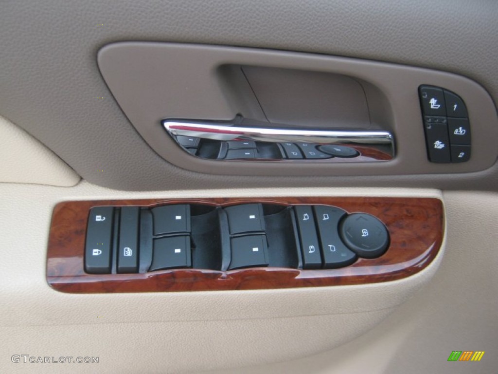 2012 Yukon SLT 4x4 - Crystal Red Tintcoat / Light Tan photo #18