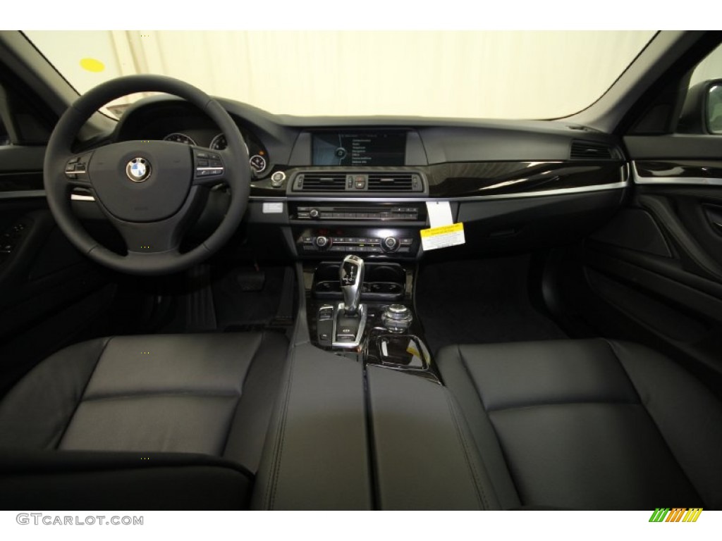 2012 BMW 5 Series 528i Sedan Black Dashboard Photo #61214586