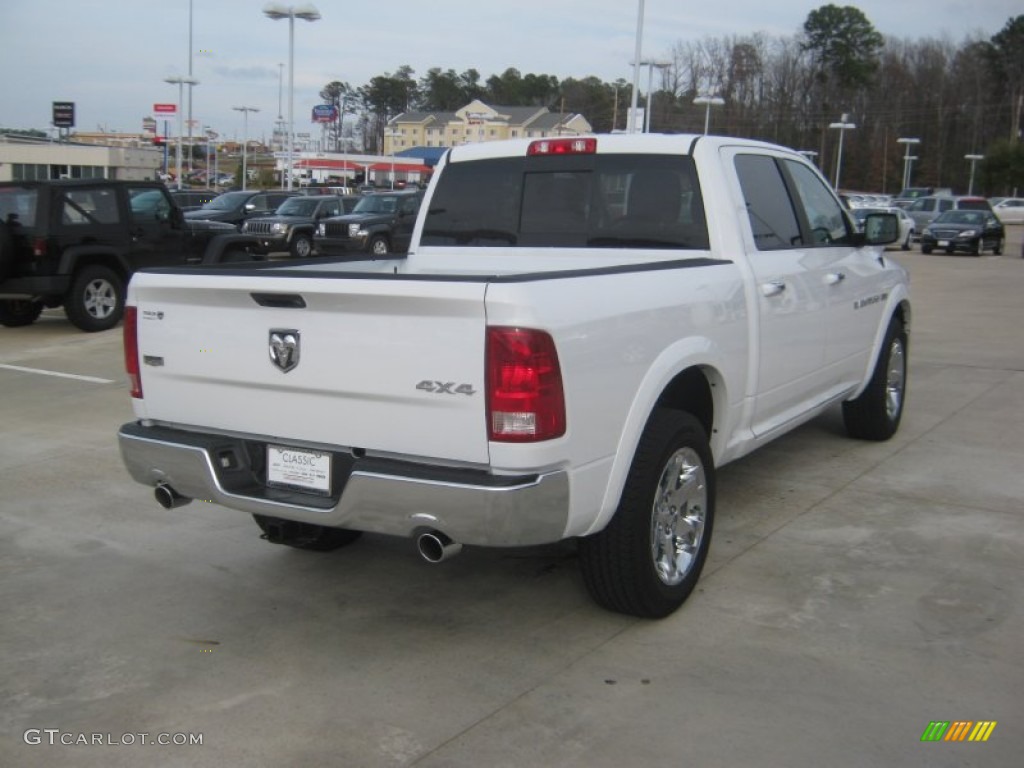2012 Ram 1500 Laramie Crew Cab 4x4 - Bright White / Dark Slate Gray photo #5
