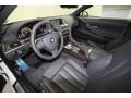 Black Nappa Leather Prime Interior Photo for 2012 BMW 6 Series #61214894