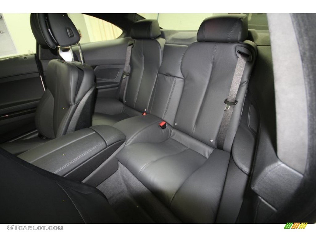 Black Nappa Leather Interior 2012 BMW 6 Series 640i Coupe Photo #61214901