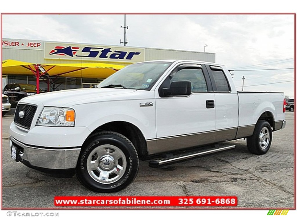 2006 F150 XLT SuperCab - Oxford White / Tan photo #1