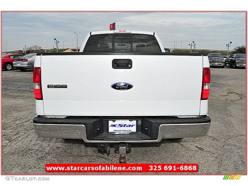 2006 F150 XLT SuperCab - Oxford White / Tan photo #5