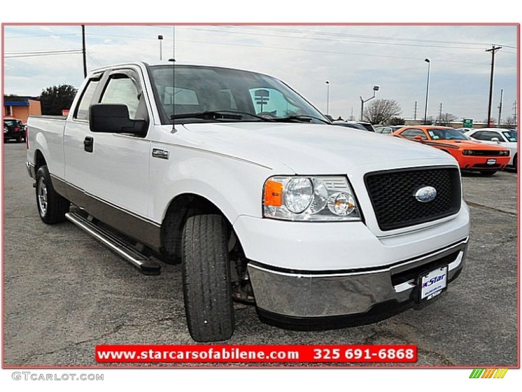 2006 F150 XLT SuperCab - Oxford White / Tan photo #10