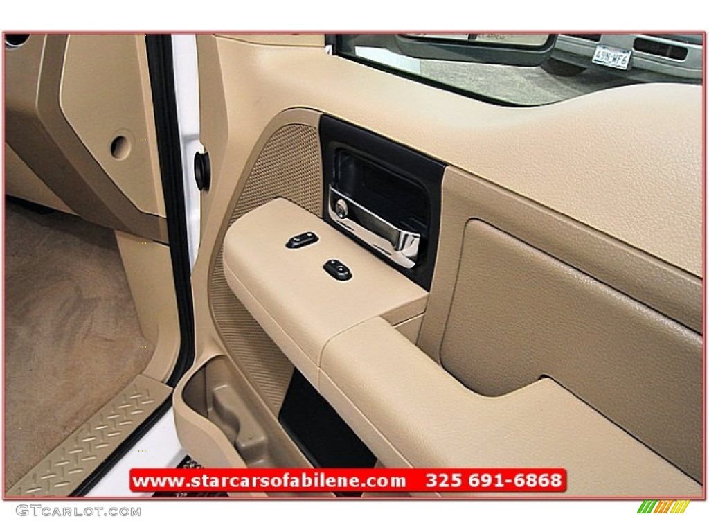 2006 F150 XLT SuperCab - Oxford White / Tan photo #23