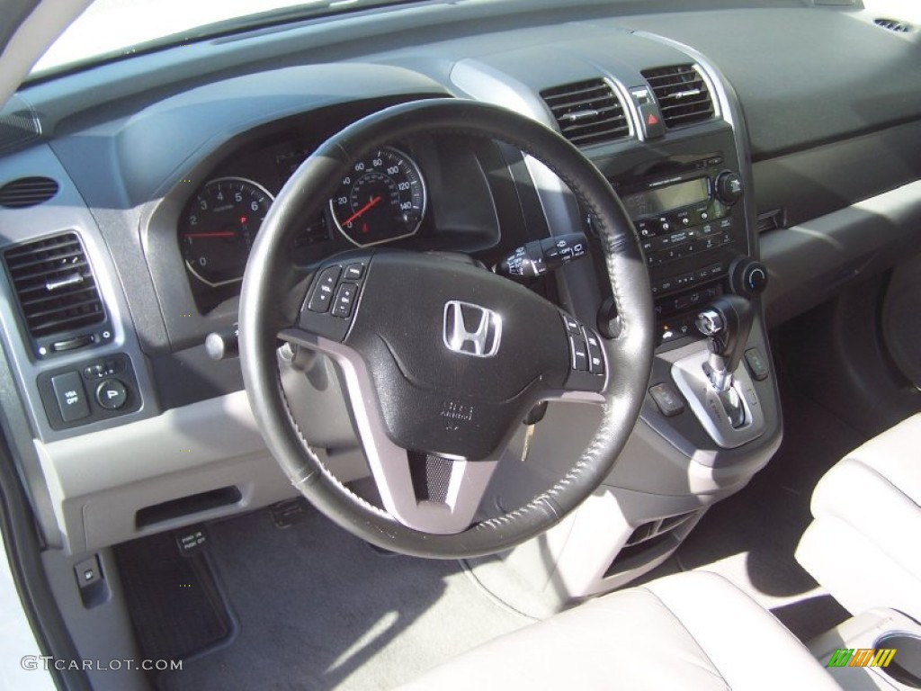 2008 CR-V EX-L 4WD - Taffeta White / Gray photo #9