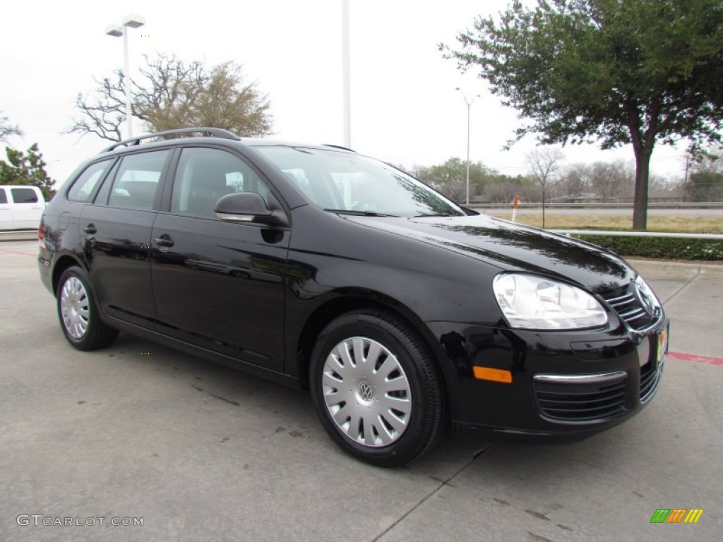 2009 Jetta S SportWagen - Black Uni / Anthracite photo #7