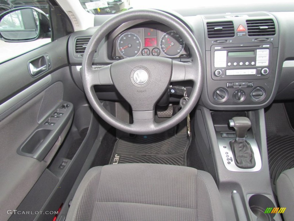 2009 Volkswagen Jetta S SportWagen Anthracite Dashboard Photo #61217133
