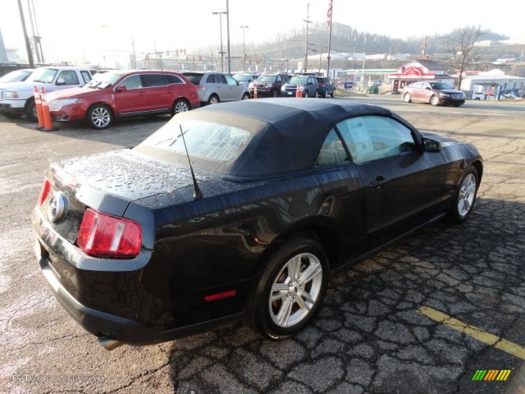 2010 Mustang V6 Convertible - Black / Charcoal Black photo #4