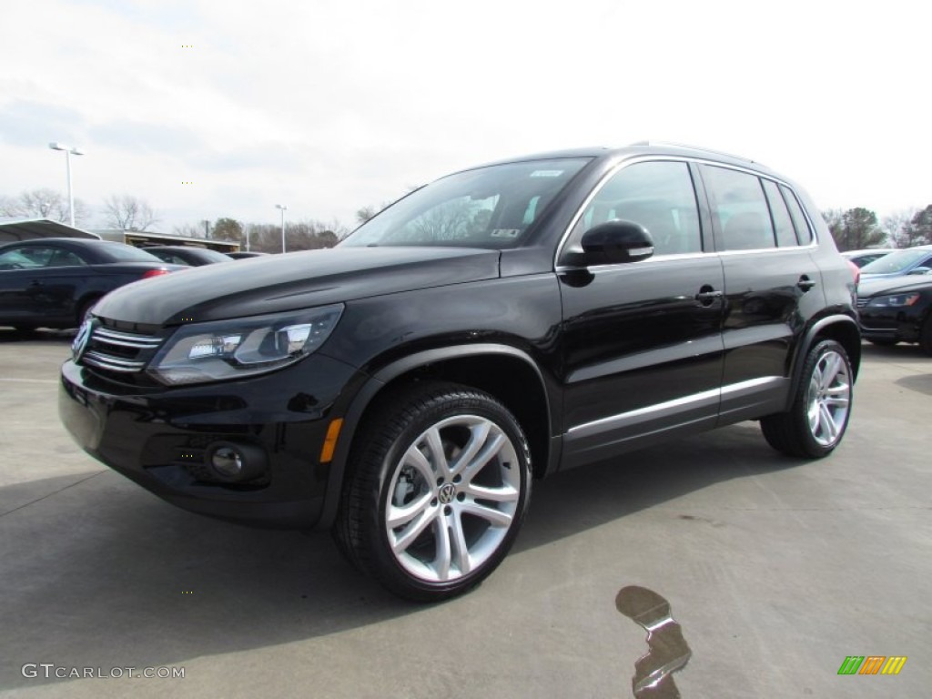 2012 Tiguan SEL - Deep Black Metallic / Black photo #1