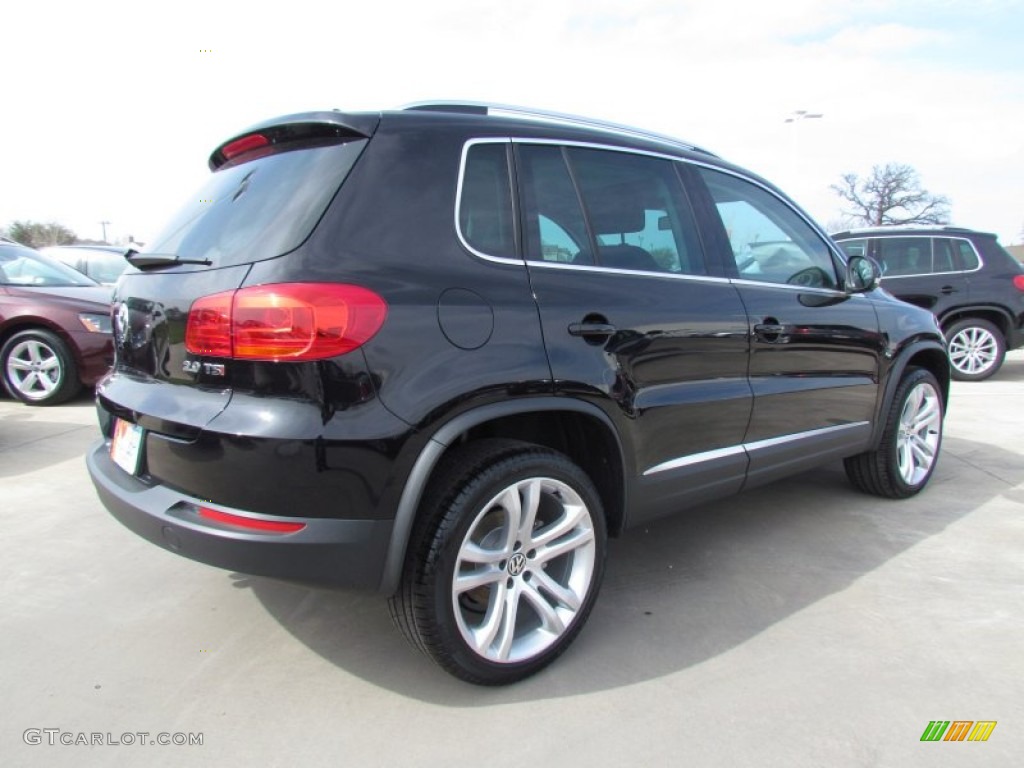 2012 Tiguan SEL - Deep Black Metallic / Black photo #2