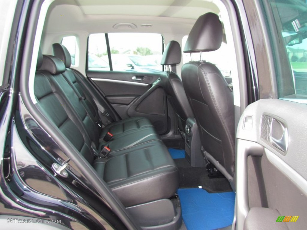 2012 Tiguan SEL - Deep Black Metallic / Black photo #4