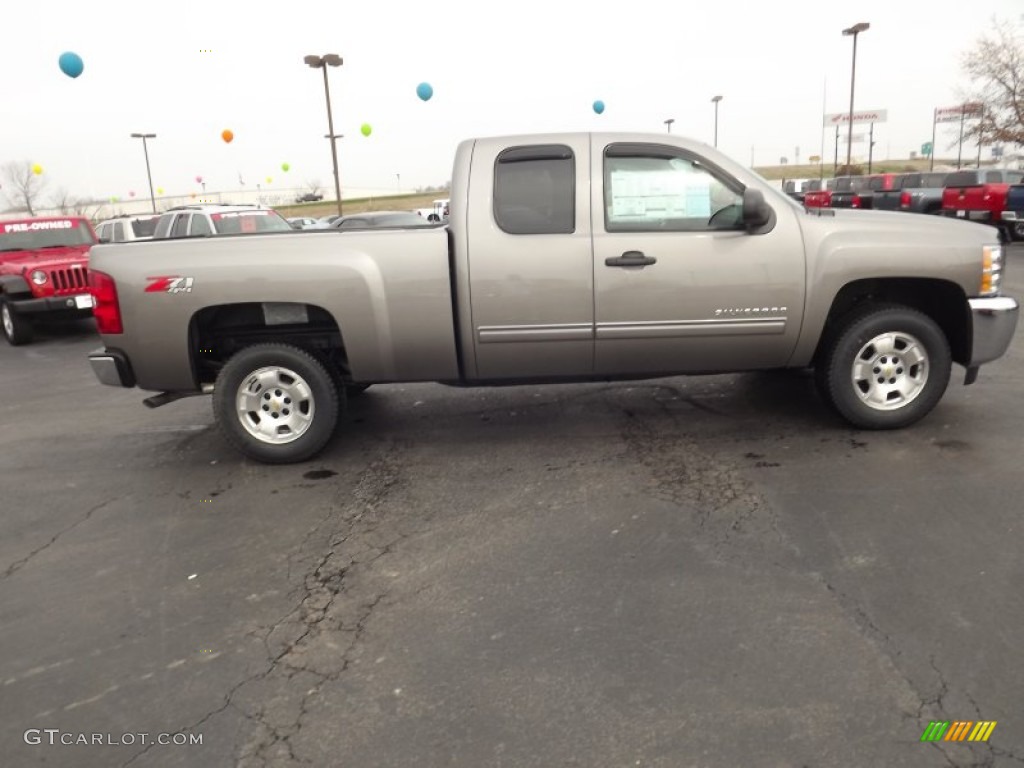 2012 Silverado 1500 LT Extended Cab 4x4 - Graystone Metallic / Ebony photo #4