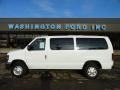 Oxford White 2011 Ford E Series Van E350 XL Passenger