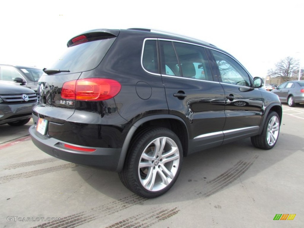 2012 Tiguan SEL - Deep Black Metallic / Black photo #2