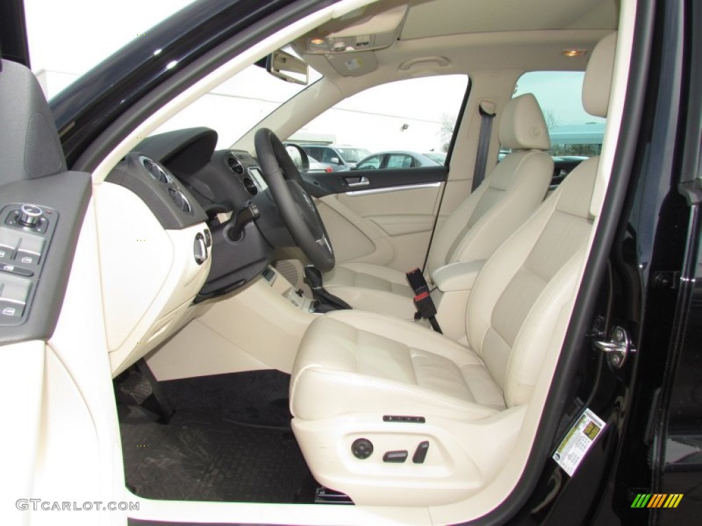 2012 Tiguan SEL - Deep Black Metallic / Black photo #3