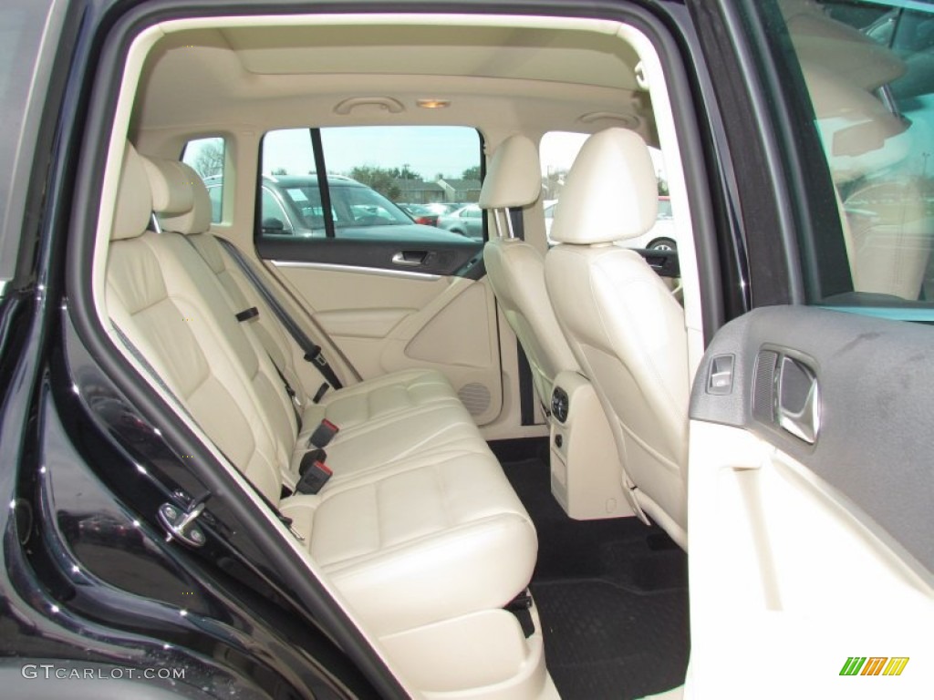 2012 Tiguan SEL - Deep Black Metallic / Black photo #4