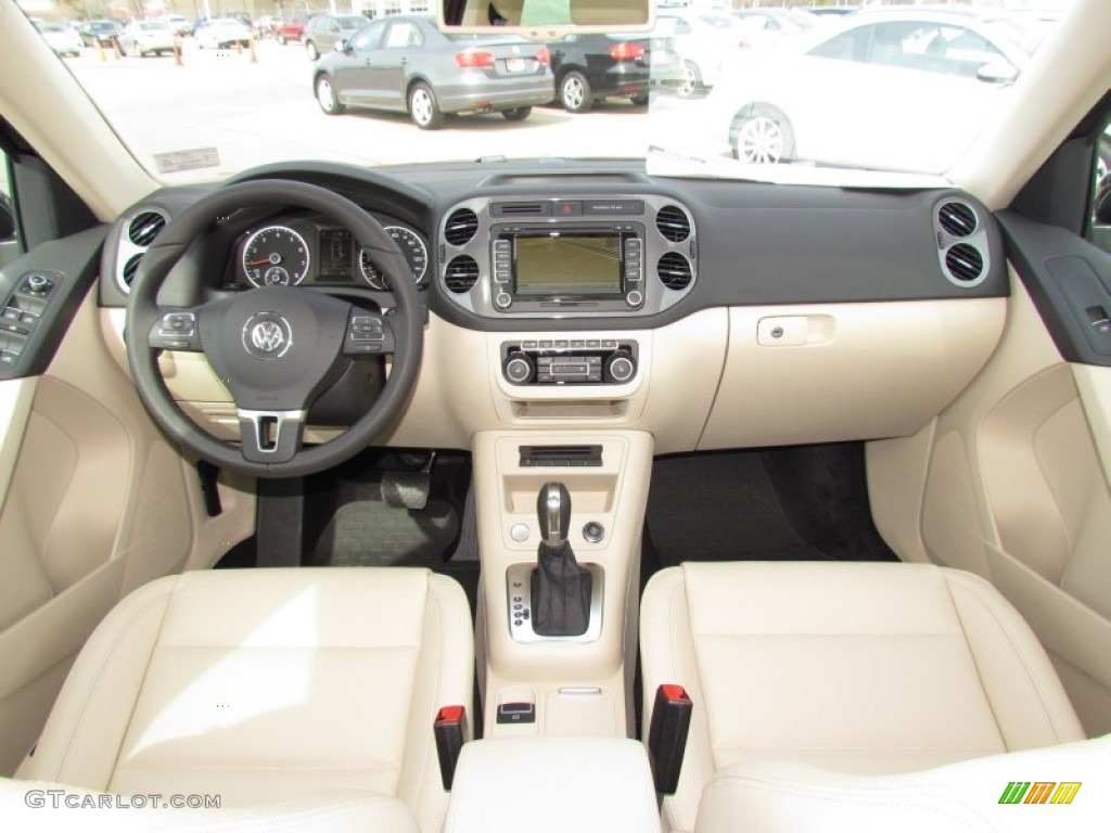 2012 Tiguan SEL - Deep Black Metallic / Black photo #5