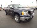 2012 Midnight Blue Metallic GMC Sierra 1500 SLE Crew Cab 4x4  photo #3