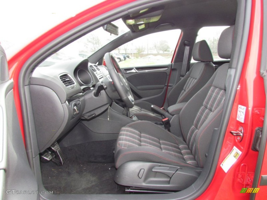 Interlagos Plaid Cloth Interior 2012 Volkswagen GTI 4 Door Photo #61218745