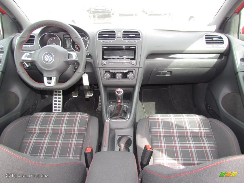 2012 Volkswagen GTI 4 Door Interlagos Plaid Cloth Dashboard Photo #61218763