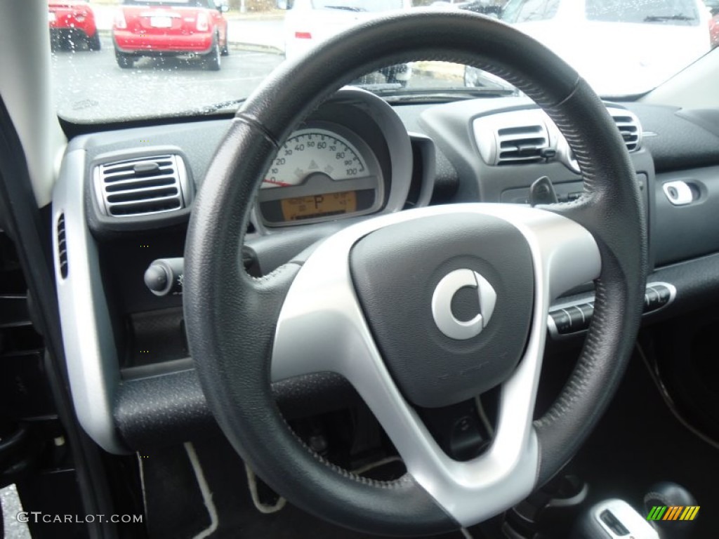2008 Smart fortwo passion coupe Design Black Steering Wheel Photo #61219639