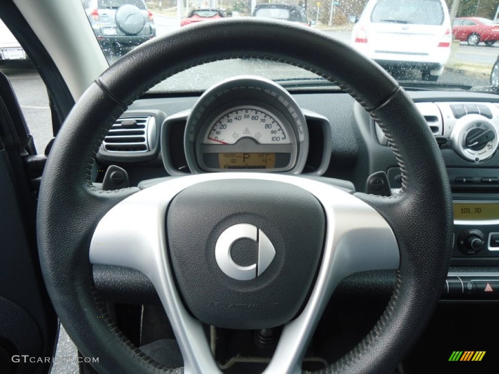2008 Smart fortwo passion coupe Design Black Steering Wheel Photo #61219777