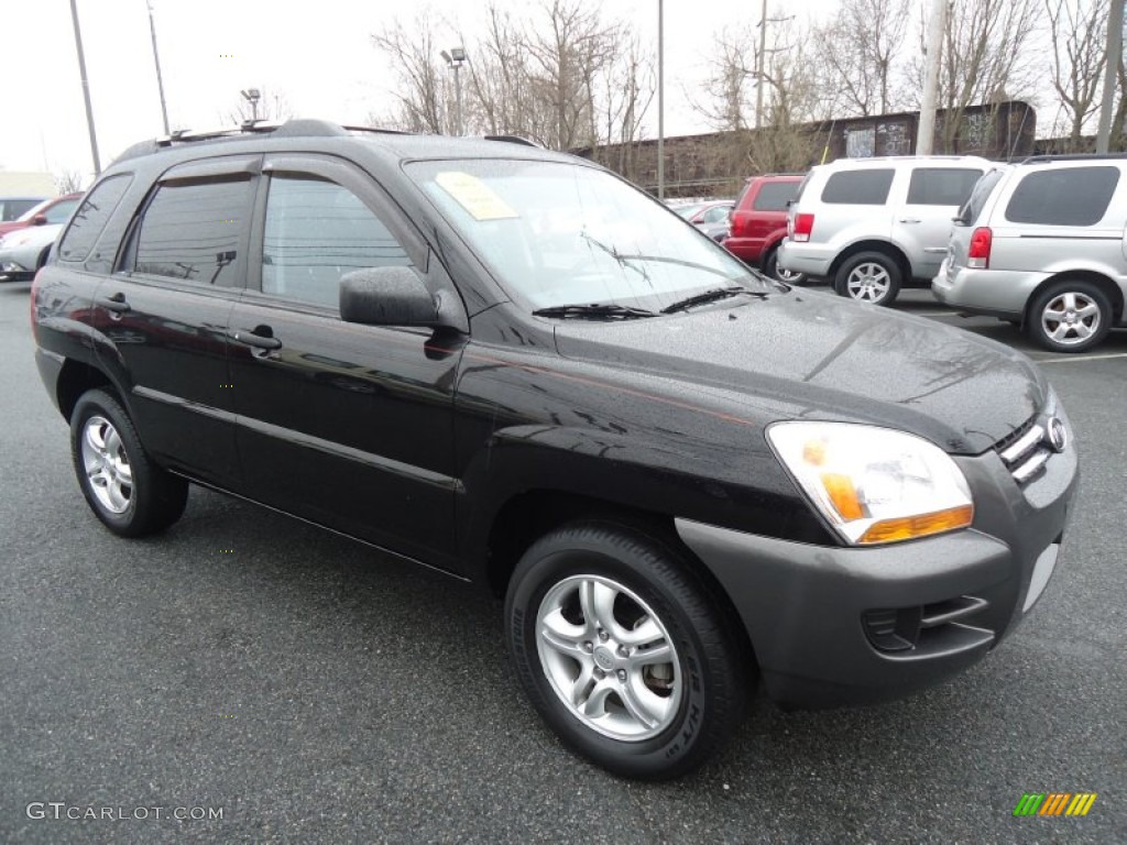 Black Cherry Metallic 2008 Kia Sportage LX V6 4x4 Exterior Photo #61219834