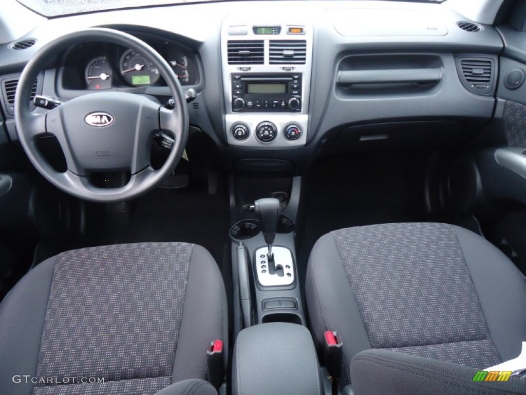 2008 Kia Sportage LX V6 4x4 Black Dashboard Photo #61220020