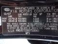  2008 Sportage LX V6 4x4 Black Cherry Metallic Color Code 9P