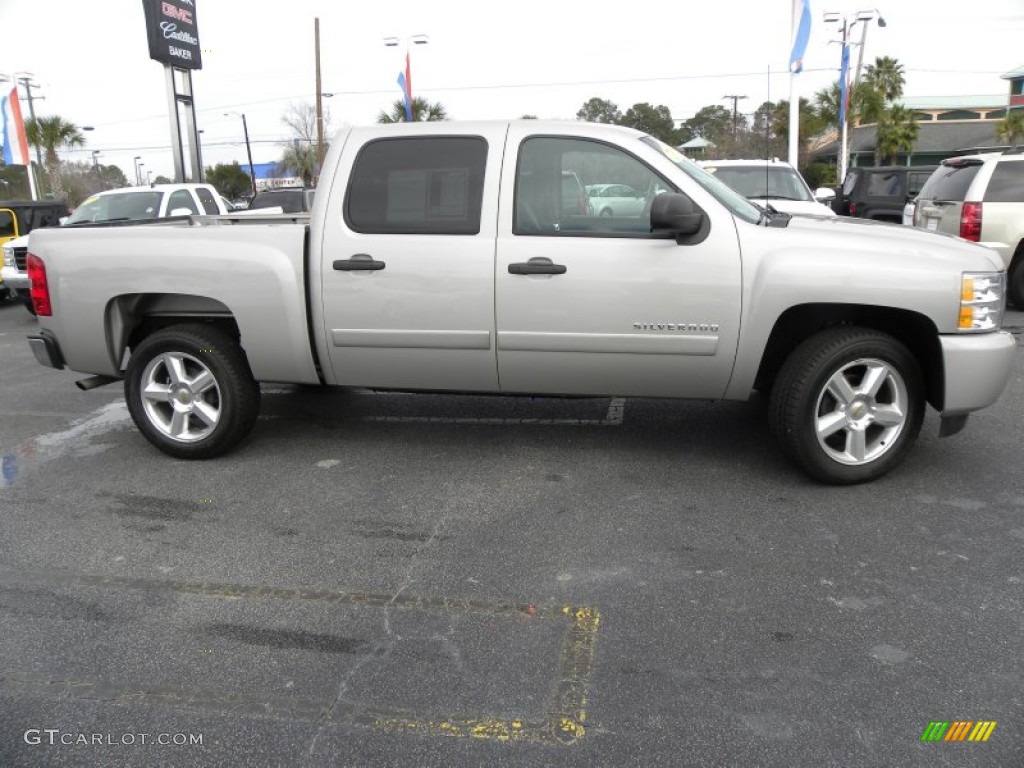 2008 Silverado 1500 LS Crew Cab - Silver Birch Metallic / Dark Titanium photo #12