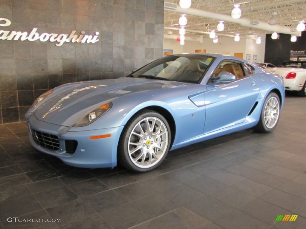 Blue Mirabeau 2009 Ferrari 599 GTB Fiorano Standard 599 GTB Fiorano Model Exterior Photo #61223515