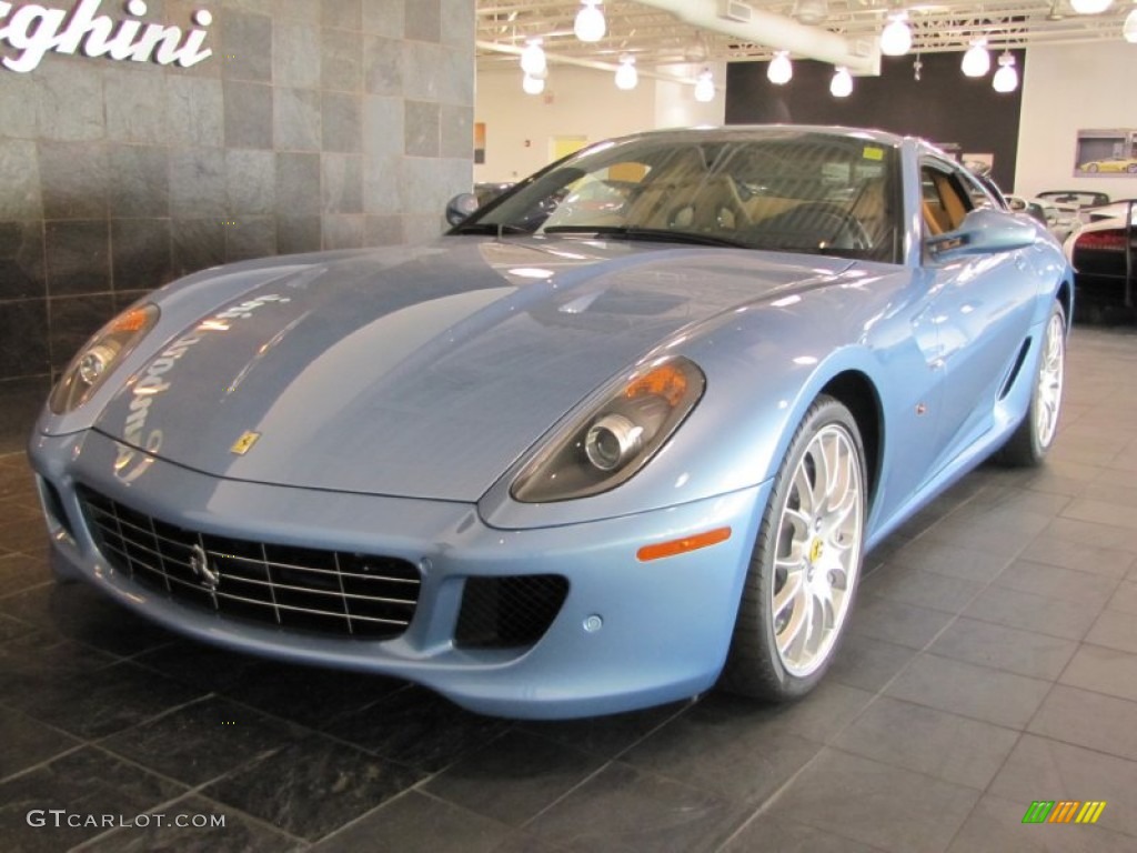 Blue Mirabeau 2009 Ferrari 599 GTB Fiorano Standard 599 GTB Fiorano Model Exterior Photo #61223563