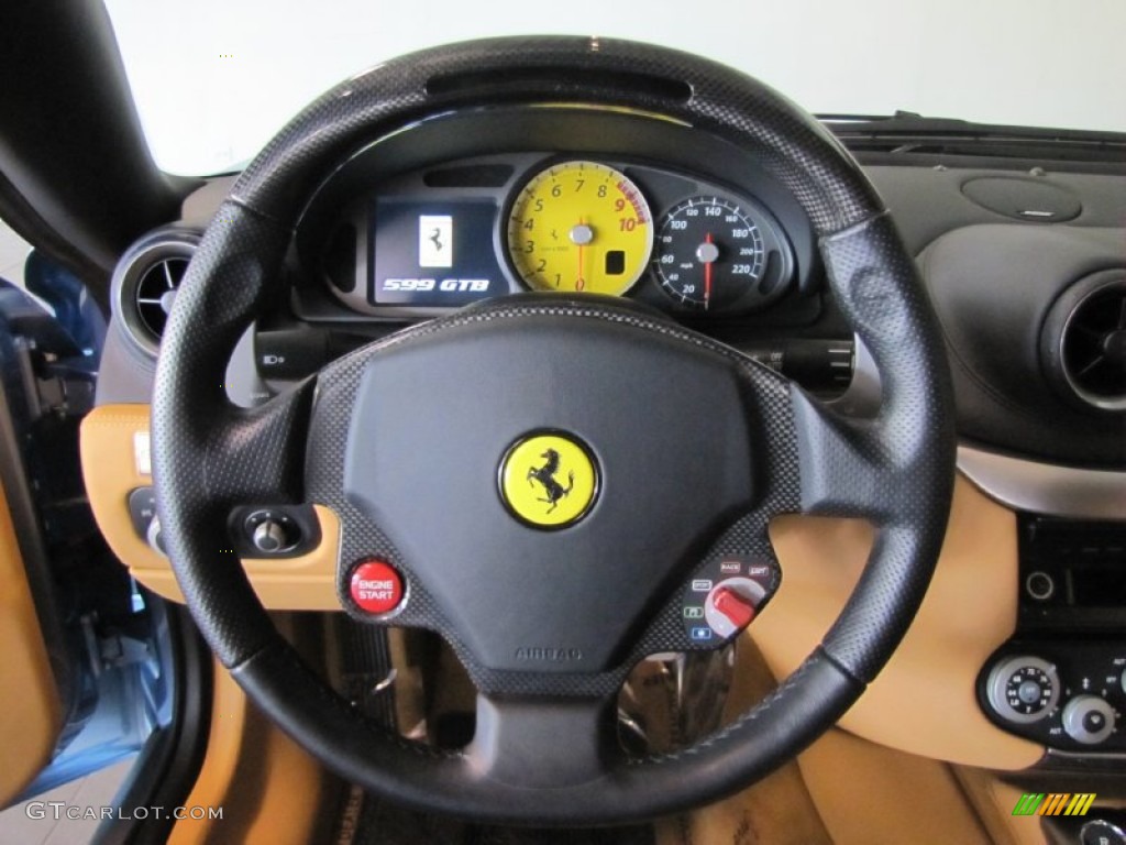 2009 Ferrari 599 GTB Fiorano Standard 599 GTB Fiorano Model Beige Steering Wheel Photo #61223629