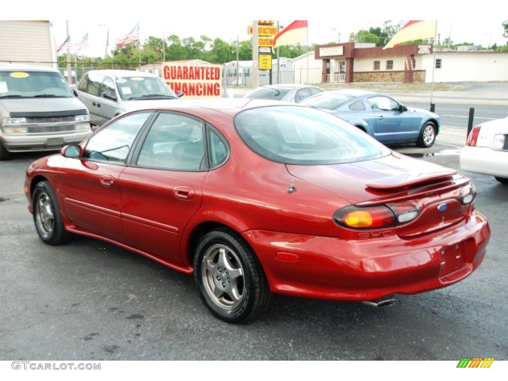 1997 Taurus SHO - Toreador Red Metallic / Grey photo #6