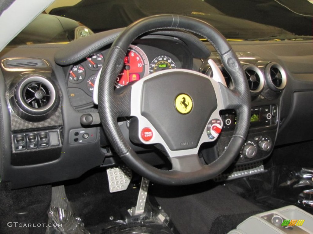 2008 Ferrari F430 Coupe F1 Gray Steering Wheel Photo #61223974