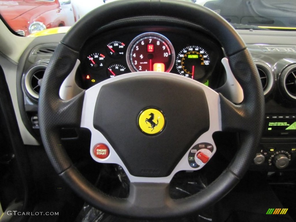 2008 Ferrari F430 Coupe F1 Gray Steering Wheel Photo #61224013