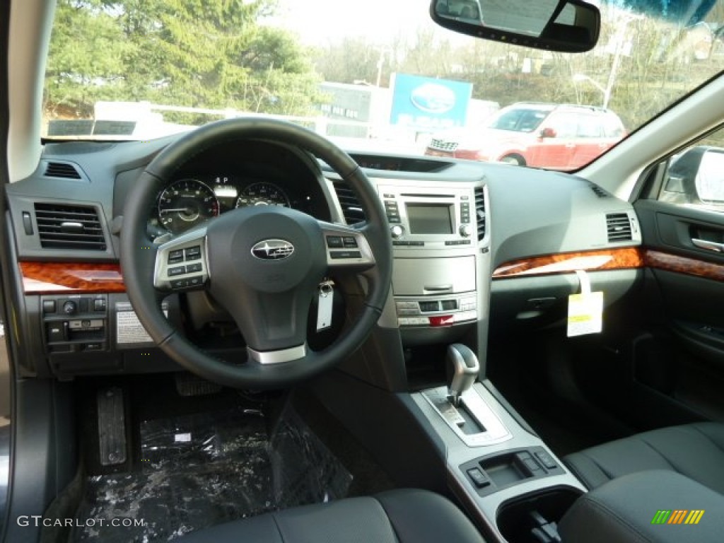 2012 Subaru Outback 2.5i Limited Off Black Dashboard Photo #61224349