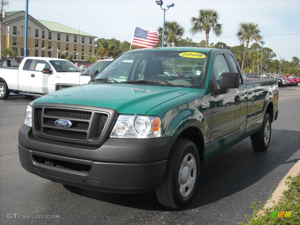 Fleet Green W7406 2008 Ford F150 XL Regular Cab Exterior Photo #6122447