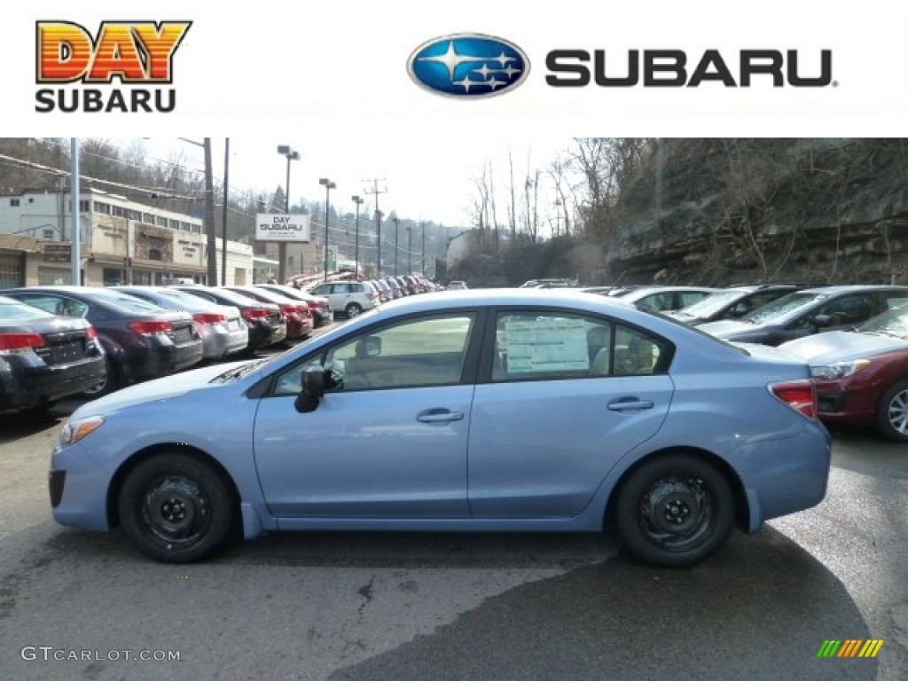 Sky Blue Metallic Subaru Impreza