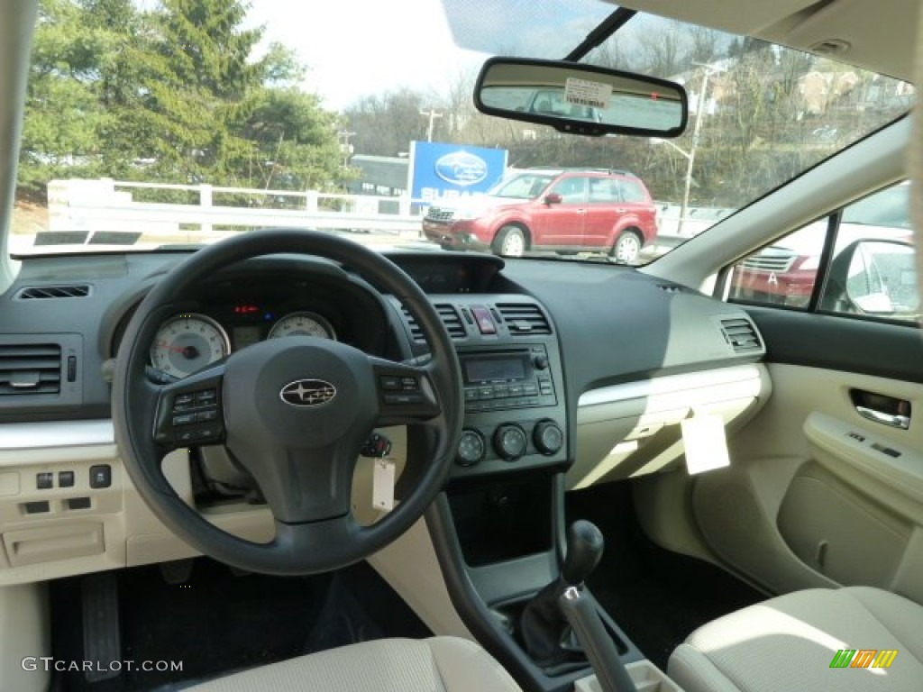 2012 Subaru Impreza 2.0i Sport Premium 5 Door Ivory Dashboard Photo #61225579