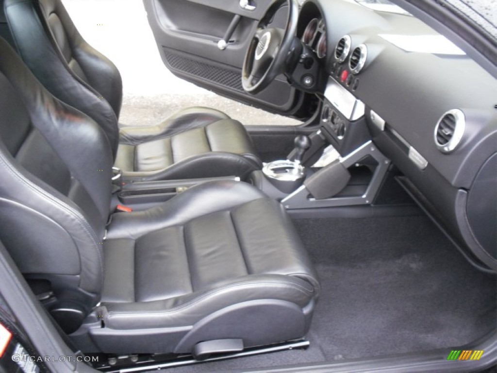 Ebony Black Interior 2005 Audi TT 3.2 quattro Coupe Photo #61225927