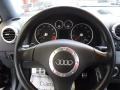 2005 Audi TT Ebony Black Interior Steering Wheel Photo