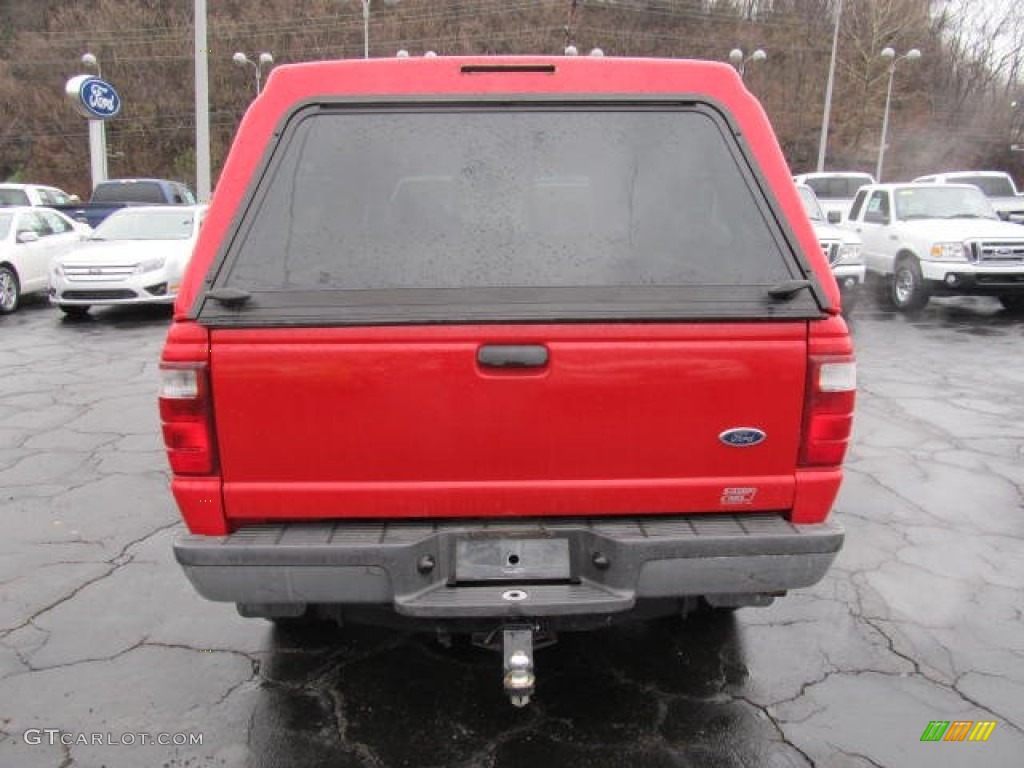 2003 Ranger XLT SuperCab 4x4 - Bright Red / Medium Pebble photo #3