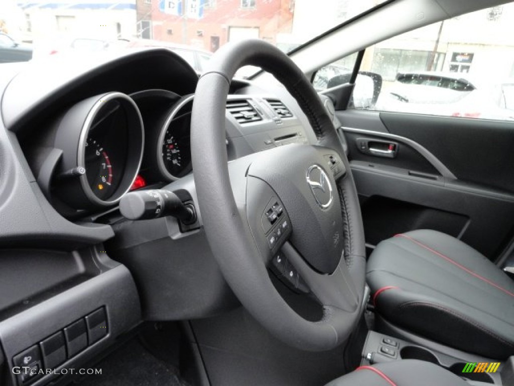 Black Interior 2012 Mazda MAZDA5 Grand Touring Photo #61226812