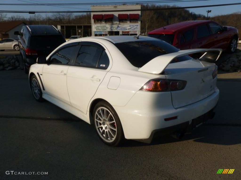 2010 Lancer Evolution GSR - Wicked White / Black Sport Fabric photo #3
