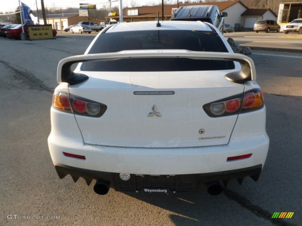 2010 Lancer Evolution GSR - Wicked White / Black Sport Fabric photo #4