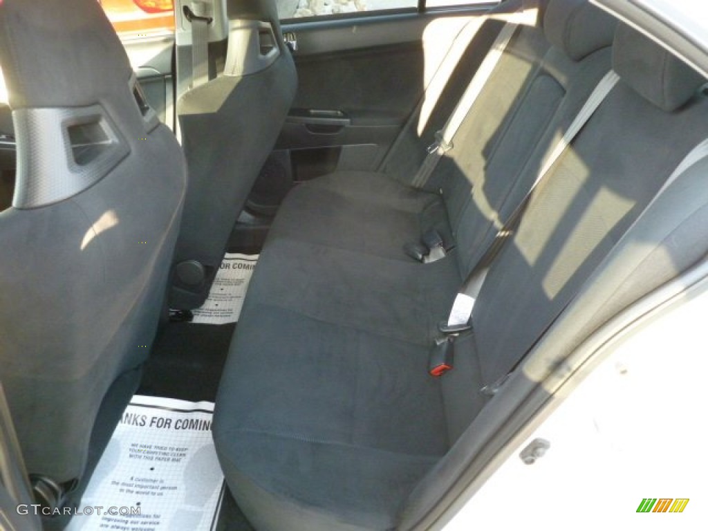 2010 Lancer Evolution GSR - Wicked White / Black Sport Fabric photo #11