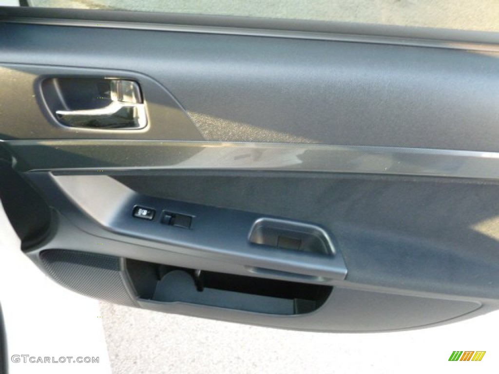 2010 Lancer Evolution GSR - Wicked White / Black Sport Fabric photo #20